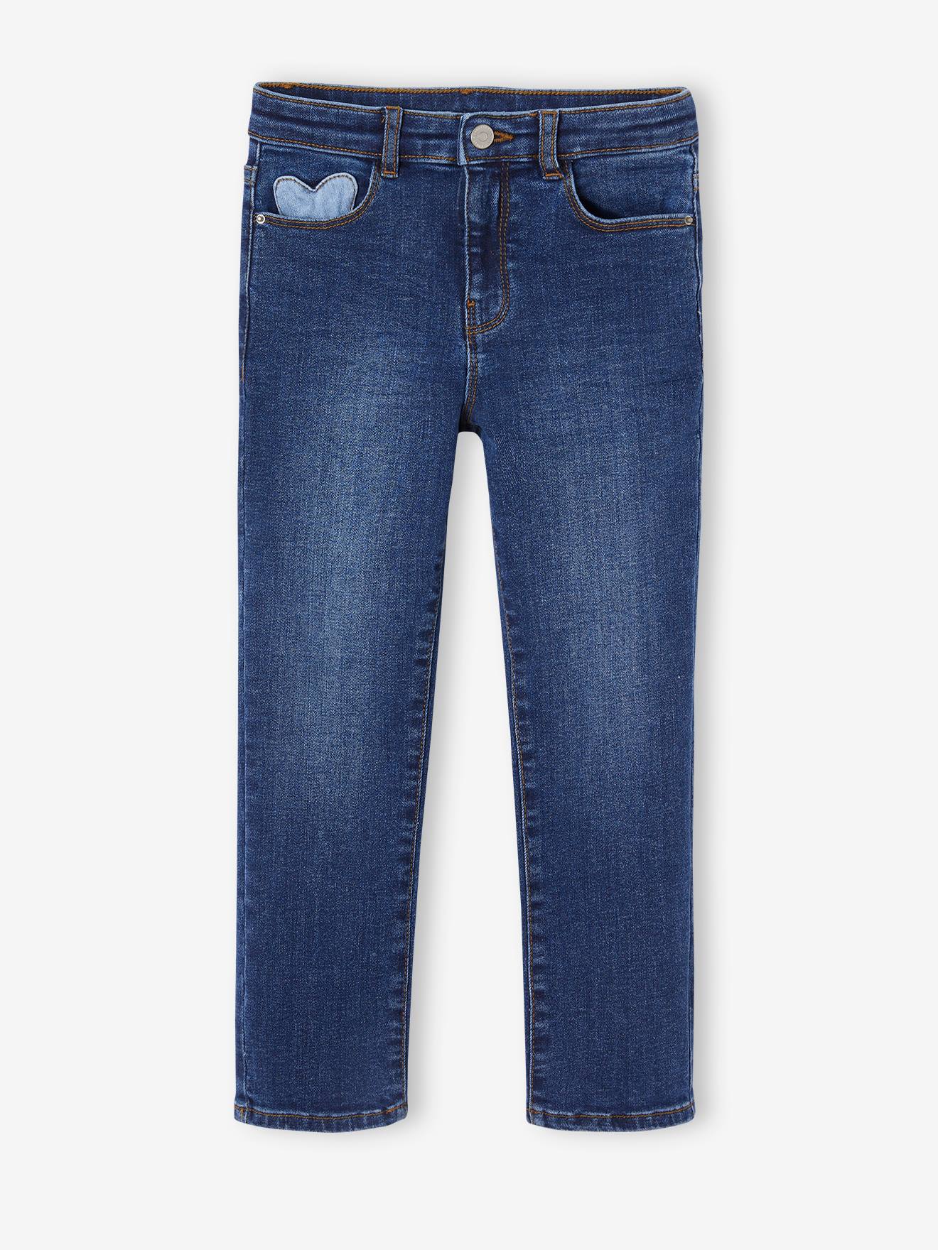 MEDIUM Hip, Slim Leg MorphologiK Jeans, for Girls deep blue
