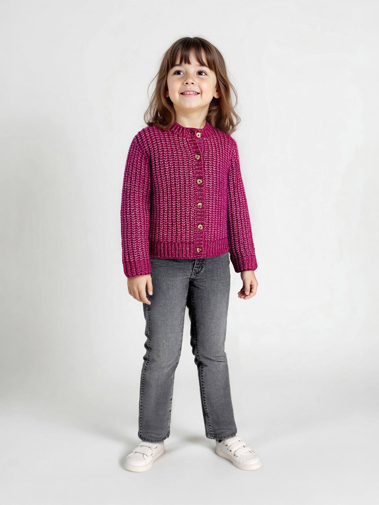 MEDIUM Hip, Slim Leg MorphologiK Jeans, for Girls grey